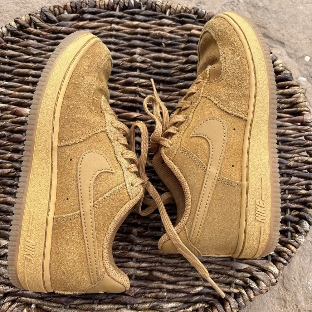 Size 2Y- Nike Air Force 1 LV8 3 Low Wheat‎ 2019 BQ5485-700